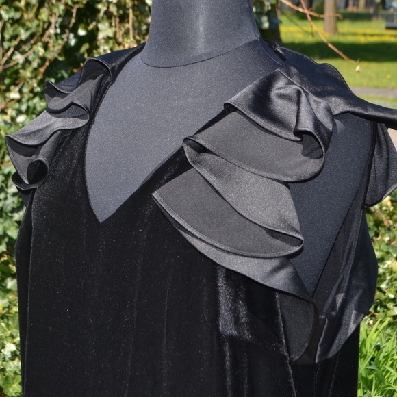 Lane Bryant Dresses & Skirts - NWT Lane Bryant 22/24, 26/28 Velvet Ruffle Dress